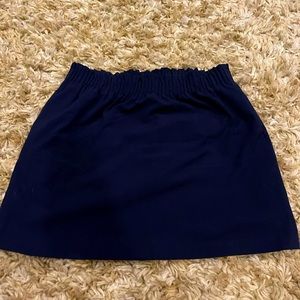 J.crew factory navy paper bag skirt  14